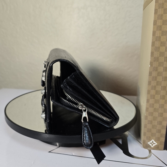Balenciaga Black Moto Wallet - Picture 4 of 14